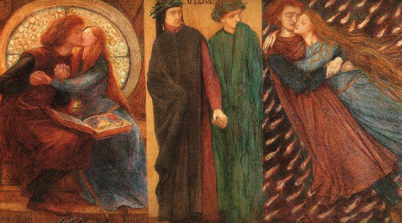 Dante Gabriel Rossetti Paolo and Francesca da Rimini oil painting picture